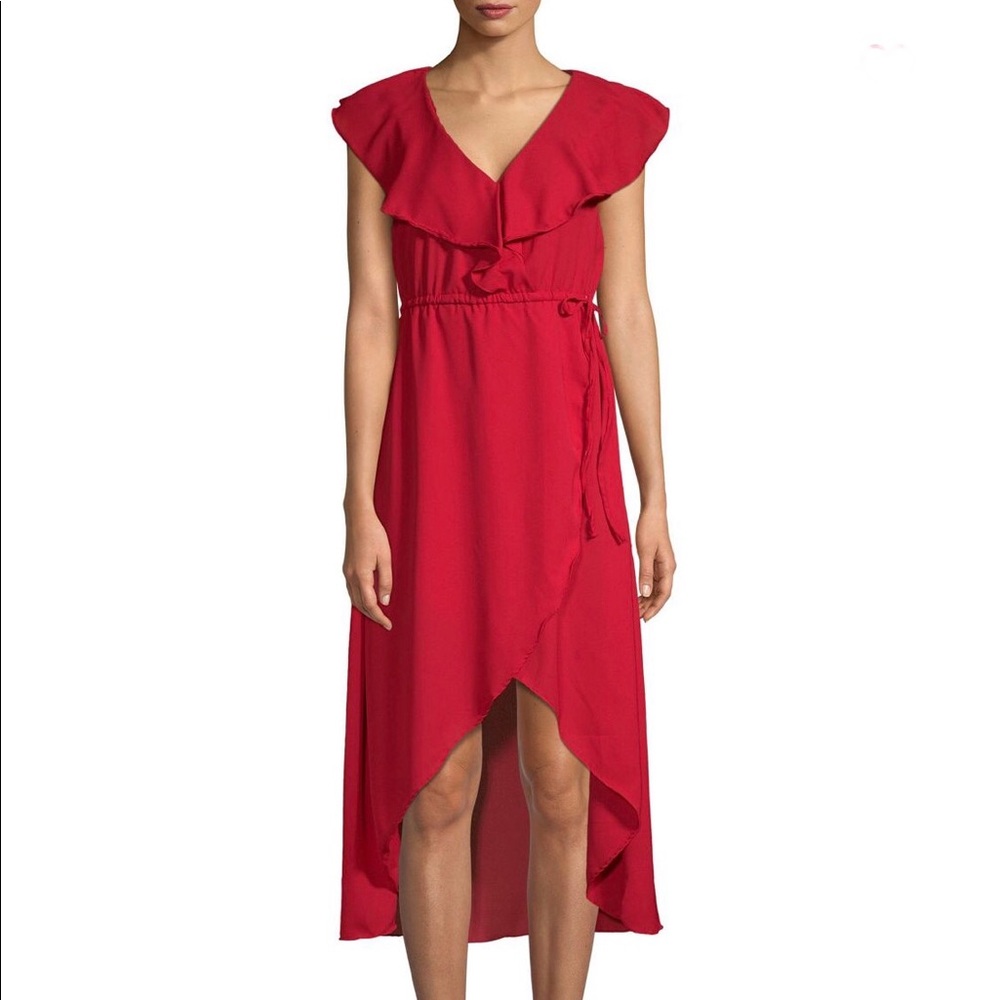 NWT Walker Baker Hi-Low Red Dress